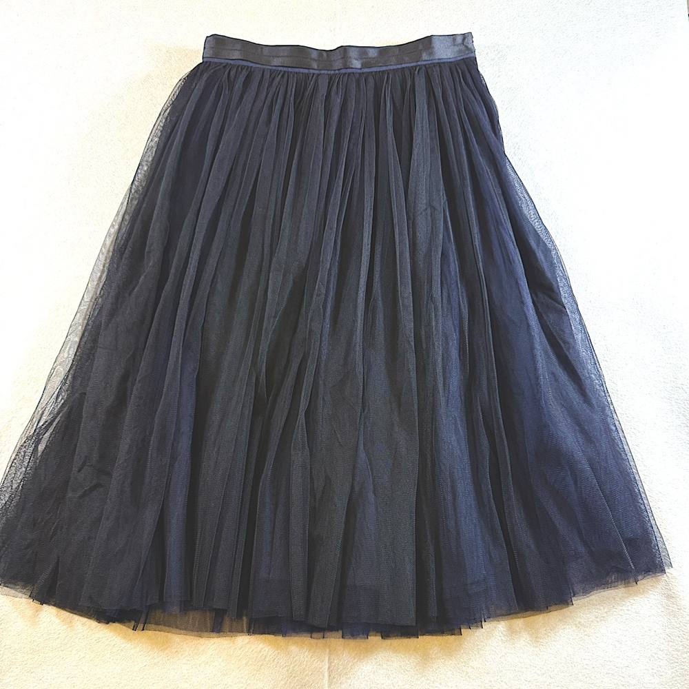 Needle and Thread black tulle midi skirt